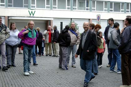 Arrivée sur place